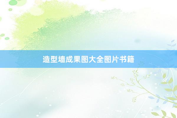 造型墙成果图大全图片书籍